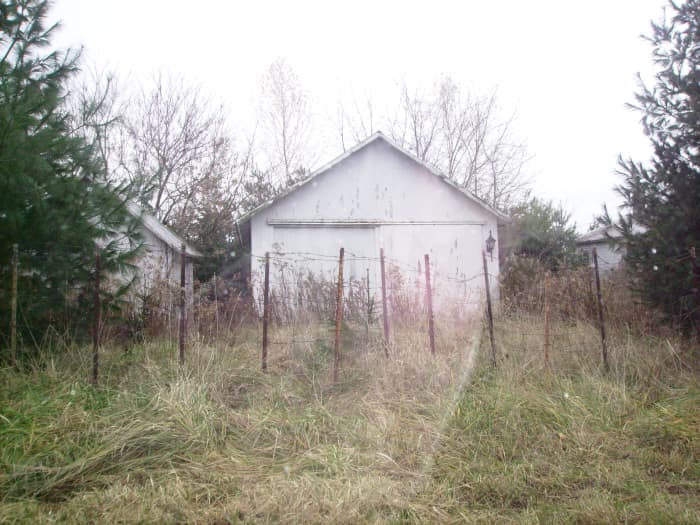 This is a shed that stood on the Hooker brother's property next to their house.