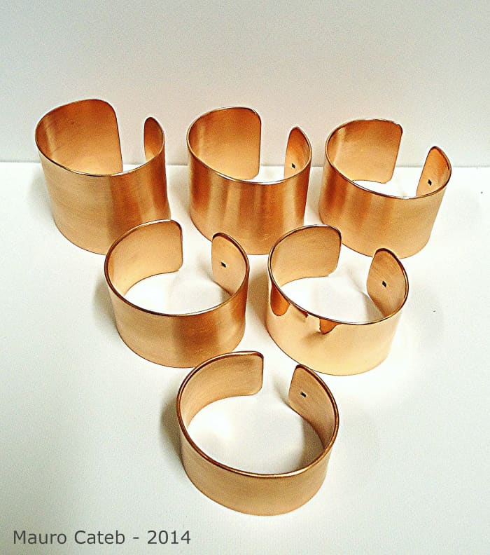 Copper bracelets are often used to ease aches, pains and inflammation.