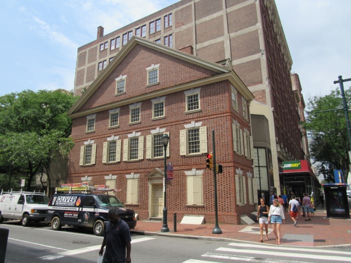Declaration House, where Thomas Jefferson lived and penned the Declaration of Independence.