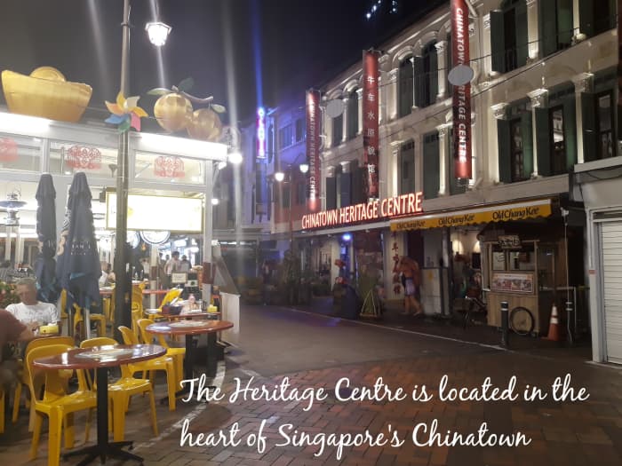 The Chinatown Heritage Centre on Pagoda Street is surrounded by shops and food centres in Chinatown.