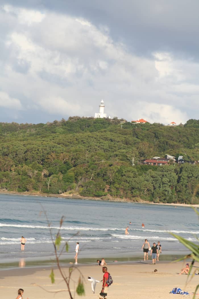 Byron Bay still has beautiful natural landscapes to enjoy. Ours is not a beach lined with tall apartment buildings! No matter the season, there's always people on the beach.