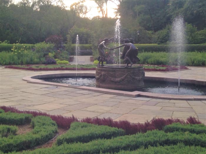 Sitting by the heavenly fountains in Conservatory Garden is one of the most relaxing things to do in Central Park