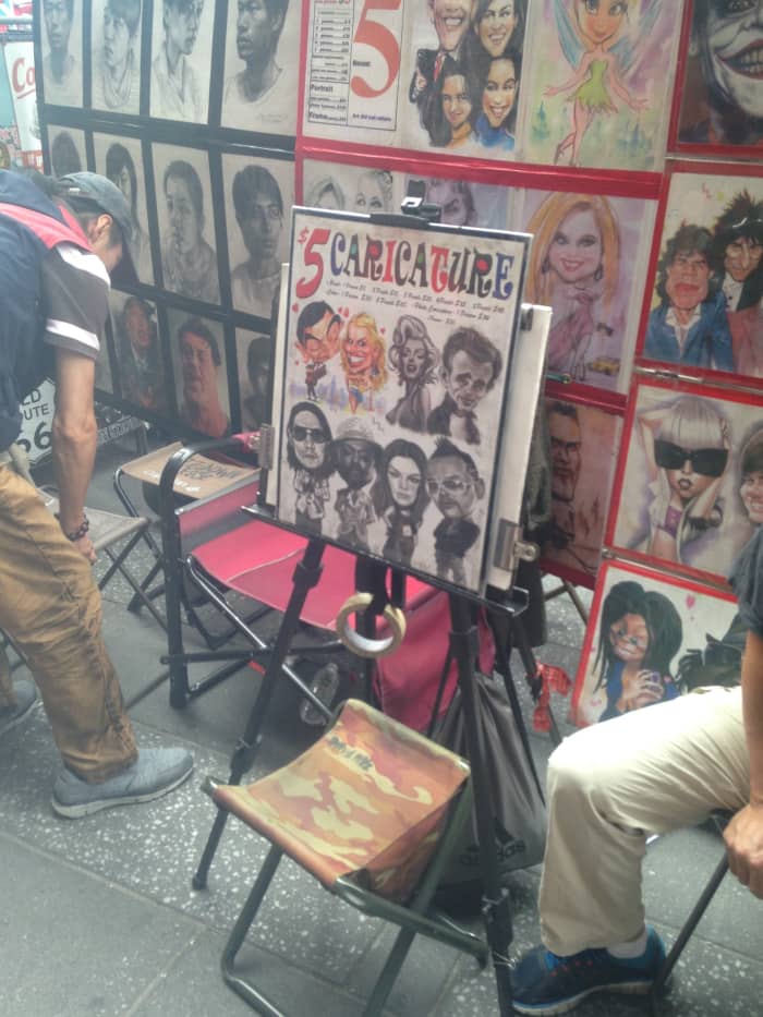 Not only is getting a caricature from a street artisit one of the most unique things to do in Times Square, it also makes for a great souvenir to remember your trip to New York City with!