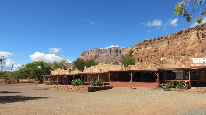 Motel built by Blanche and William next tot he restaurant at Cliff Dwellers in Marble Canyon AZ