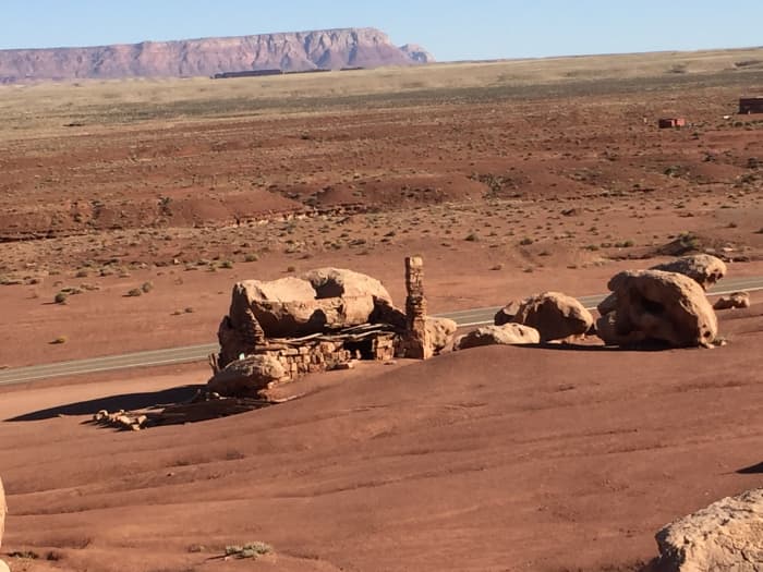 View of original unit from above. Looking east from Cliff Dwellers toward mountains east of Colorado River.