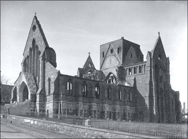 The Ruins of the Anglican Cathedral Following the Great Fire of 1892