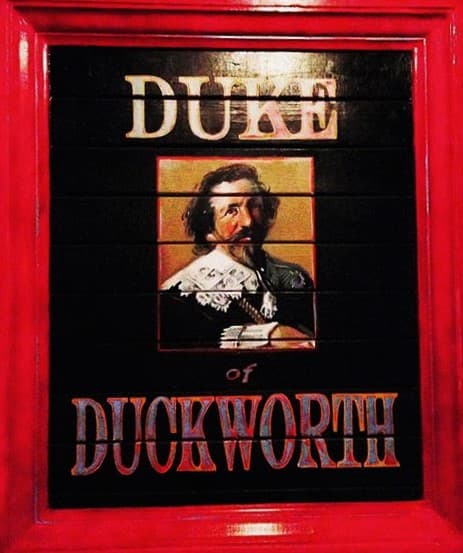 Painting of the Duke as He Looks When He Materializes in the Window Next to the Entrance to the Duke Of Duckworth.