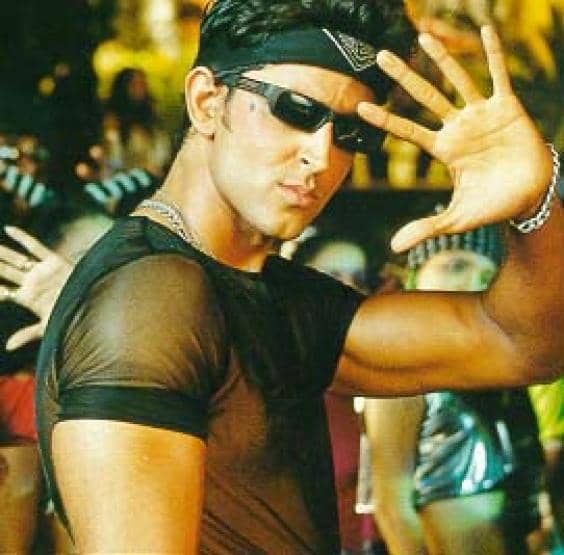 Screenshot of the famous dance step of Hrithik Roshan
