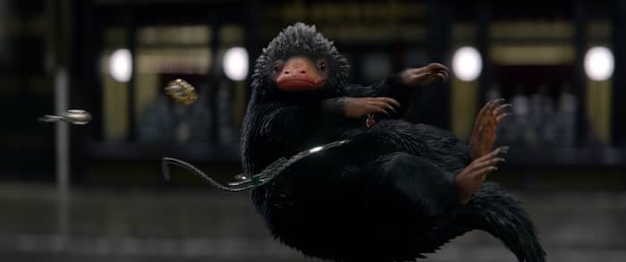 The thieving platypus-like creature Niffler from "Fantastic Beasts and Where to Find Them."