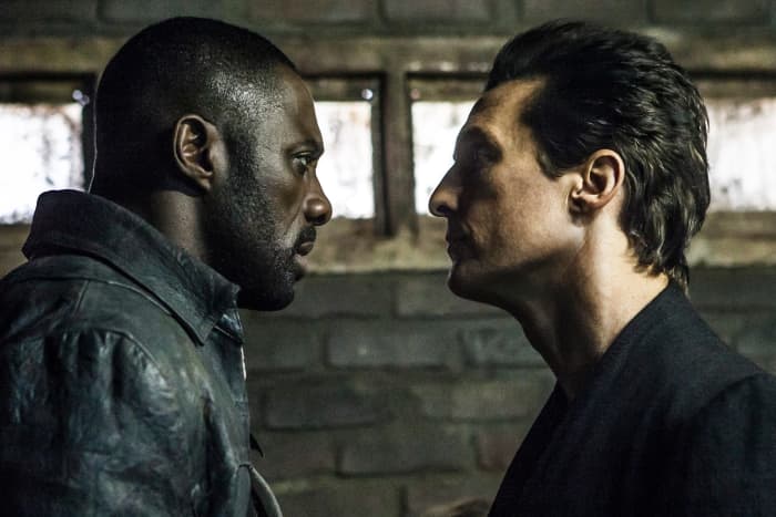 Idris Elba and Matthew McConaughey as Roland Deschain/The Gunslinger and Walter O'Dim/The Man in Black in "The Dark Tower."