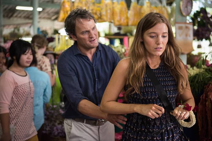Jason Clarke and Blake Lively portray the perfect facial expressions of a couple attempting to make babies in "All I See Is You."