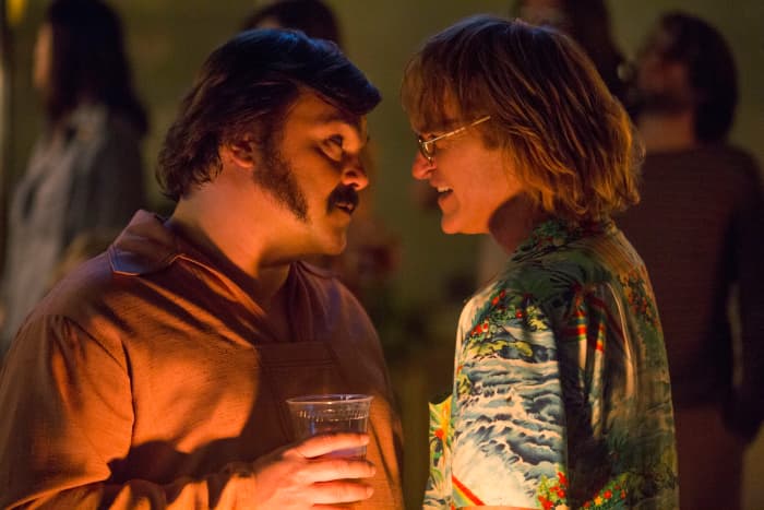 Jack Black and Joaquin Phoenix as Dexter and John Callahan in, "Don't Worry, He Won't Get Far on Foot."