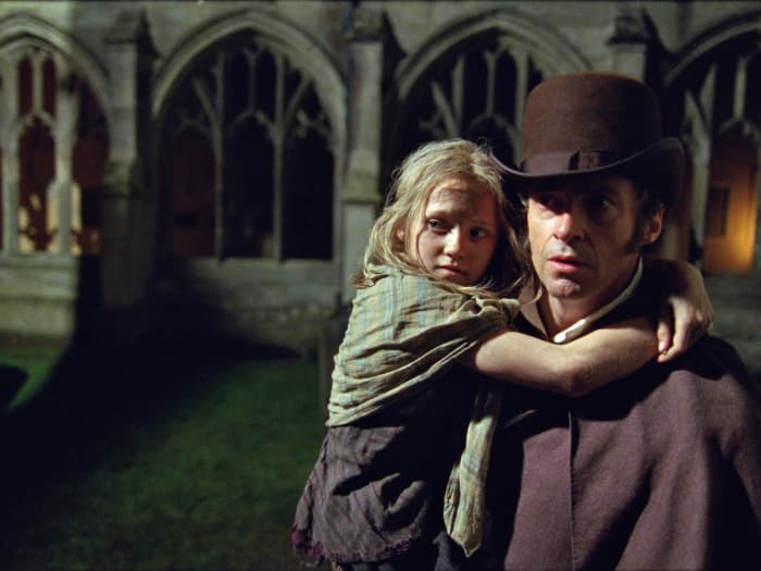 This heart-wrenching French musical set in the 19th century follows ex-convict Jean Valjean (Hugh Jackman) as he is ruthlessly hunted by policeman Javert (Russell Crowe).