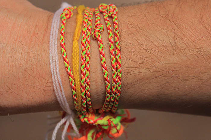 Leaving the village at the end of my stay would be ceremonised by the tying of strings around the wrist by the family, accompanied by an oral blessing. The strings symbolise good luck; I found the ceremony rather touching and beautiful