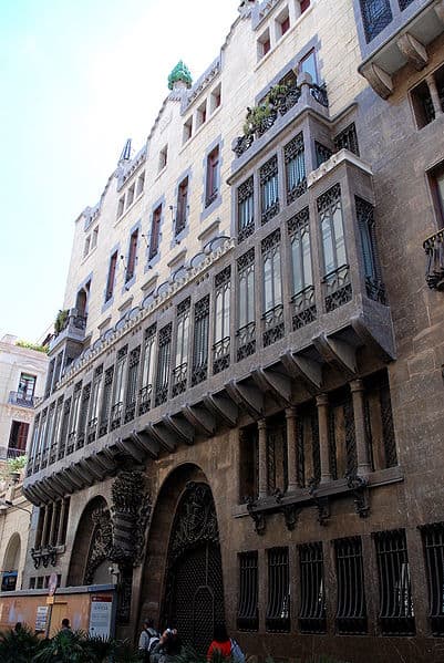 Palau Guell...a (1888) mansion designed by the famous architect Gaudi which houses a music theatre.