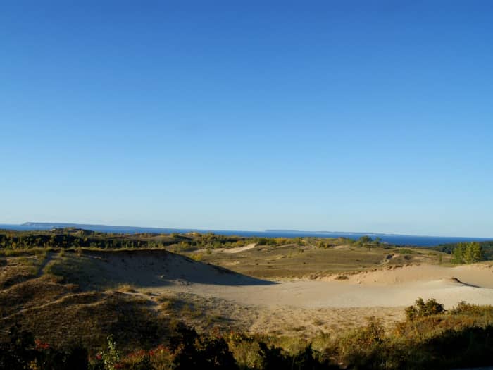 The Native American legend says that the dunes were once a sleeping mother bear and her two cubs.