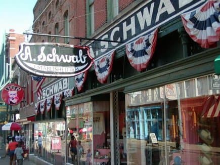 A. Schwab is a shopping experience! This is a place where you will find once in a life time souvenirs.