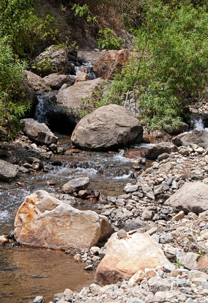 One of the placid streams flowing through town. One that destroyed scores of houses and lives.