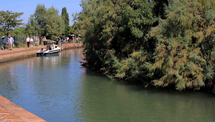 The pleasant pathway which leads one to the cathedral, church and museum of Torcello