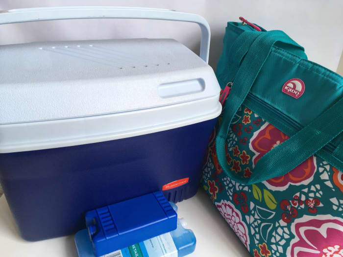 Bring a cooler or cooler bag on your road trip to keep your beverages and perishables cold.
