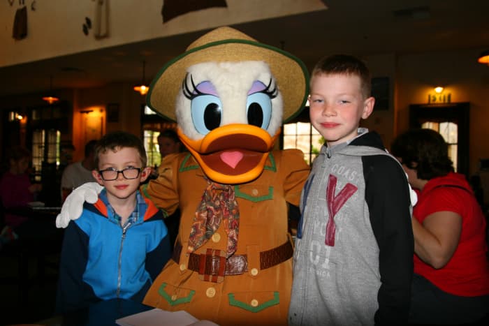 Having a character breakfast inside Animal Kingdom allowed us to enter before the park opened - and also allowed us to be first in line for the safari ride.