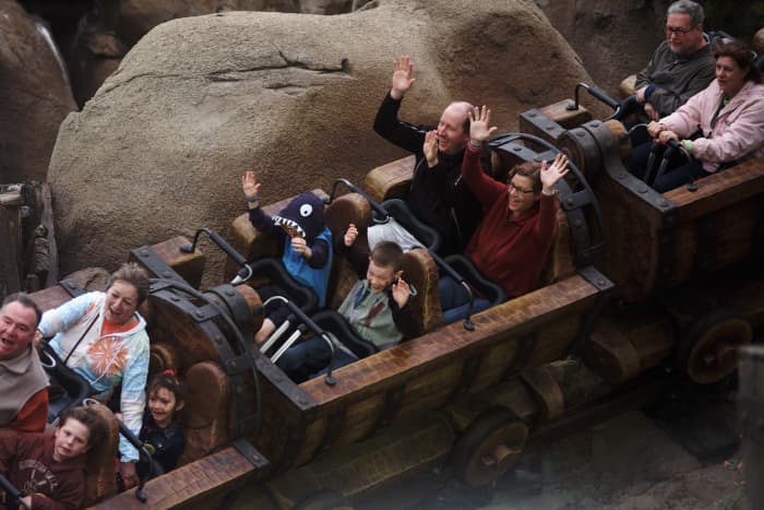 The Seven Dwarf Mine Train Ride is only 3 minutes long, but often has a wait over an hour long. Get a fast pass for this one!