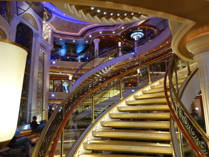 The Promenade Deck was beautiful in all its glitz and glamour. That's where a lot of the shops were found.