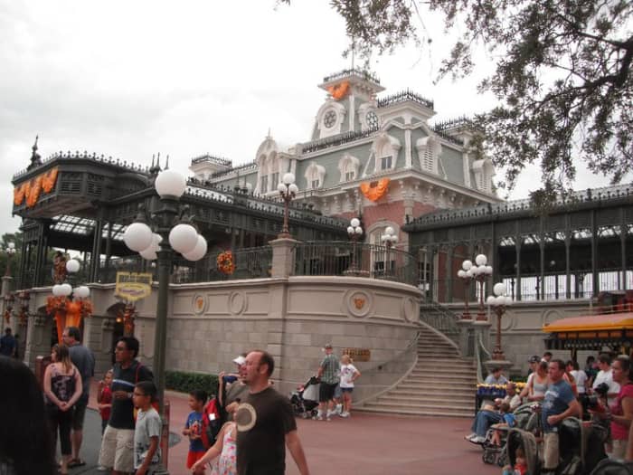 The Main Street U.S.A. Railroad Station is the perfect spot to disembark and exit the park for the day.