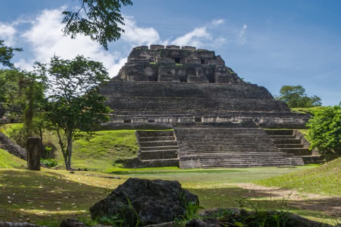Haunted Mayan ruins deep in the forests of Belize, where a white-robed specter has frequently been sighted.