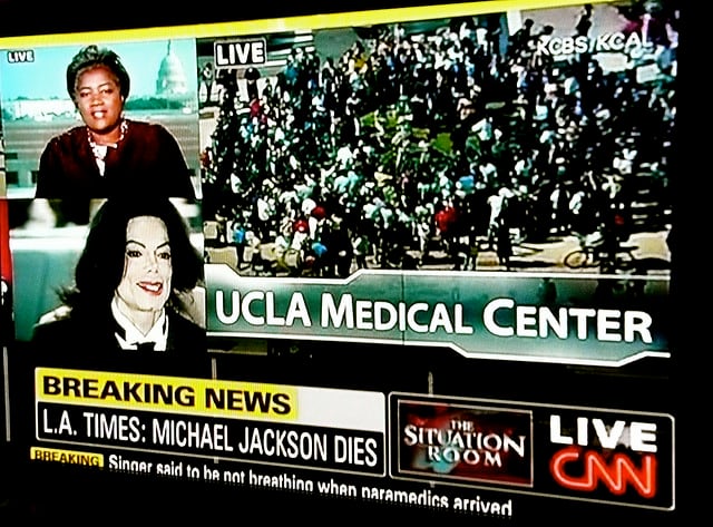 After hearing the shocking news, viewers anxiously wait for facts.