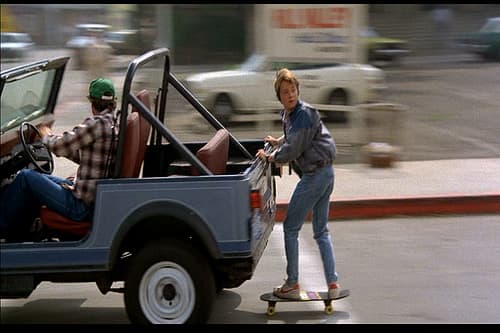 If Marty hit his head doing this, Goldie wouldn't be Mayor, or even May-ah! Chuck Berry wouldn't know how to entertain with a guitar, still sitting around by his phone waiting for Marvin, MARVIN BERRY to call.
