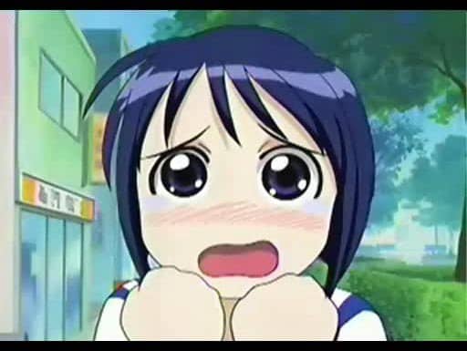 Shinobu Maehara is a unique case. She's a "Type B" dandere meaning she's really social and generally friendly (though still somewhat meek compared to other Hinata Residents), but goes completely shy around Keitaro, because of her crush on him.