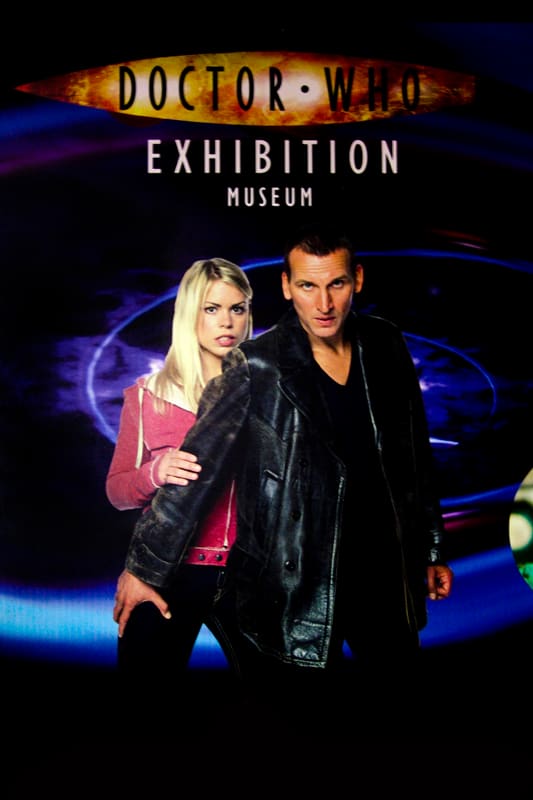 Poster van Doctor Who tentoonstelling en museum, Blackpool, UK. 