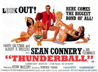 Eon Productions was forced to give Kevin McClory producer's credit on "Thunderball" for his work on the original story.