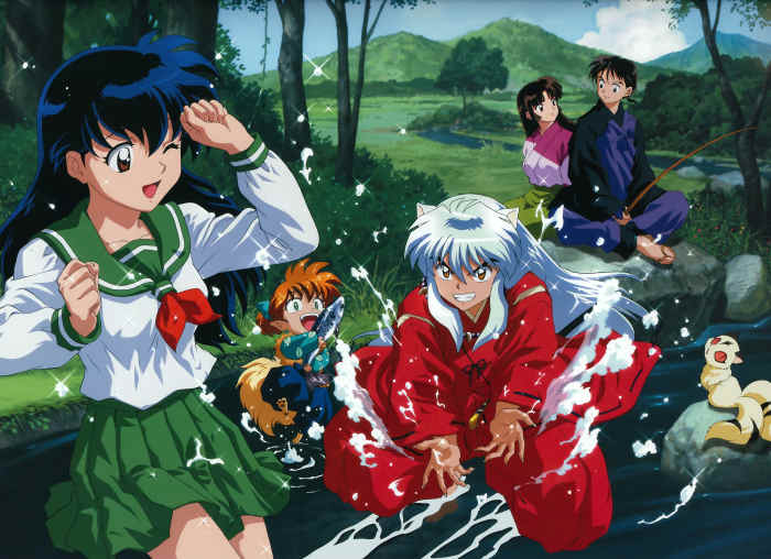 This "splashing water" arc was 45 episodes and 2 movies in the anime and 67 volumes of the manga.