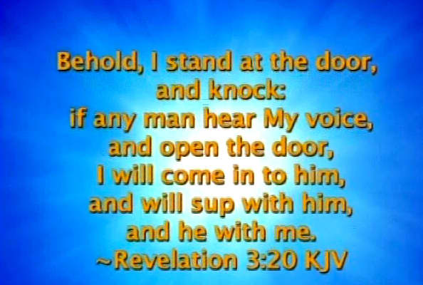 Revelation 3:20, from the Holy Bible, indicates that God wants to have fellowship with and wants to speak to mankind.