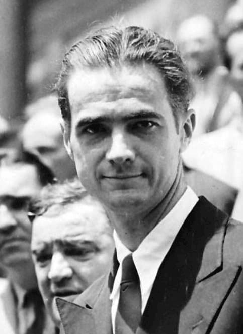 Howard Hughes was romancing Olivia de Havilland when he made a pass at her sister Joan. His womanizing was well known in Hollywood, and Olivia quickly moved on.