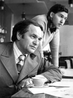 A young Alan Saffron with his father. Abe Saffron, one of Australia's biggest crime lords.