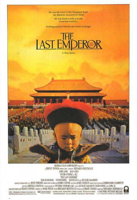 The Last Emperor is not exactly a Chinese movie. But it is completely about China.