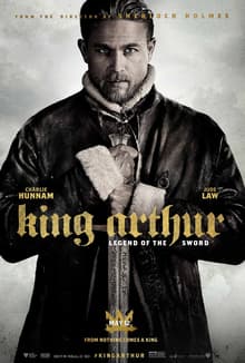 This is a poster for "King Arthur: Legend of the Sword." The poster art copyright is believed to belong to the distributor of the film, Warner Bros. Pictures, the publisher, or the graphic artist.