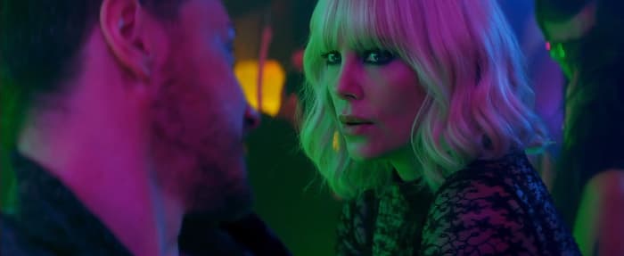 David Percival (James McAvoy) and Lorraine Broughton (Charlize Theron) reluctantly work together in "Atomic Blonde."