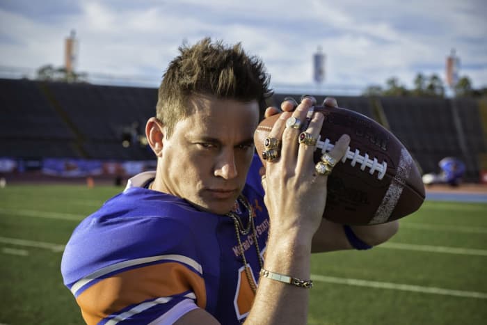 Channing Tatum was voted "Most Athletic" in high school and on "21 Jump Street" he played the part of a cop that went undercover as a high school student to bring down a synthetic drug ring.