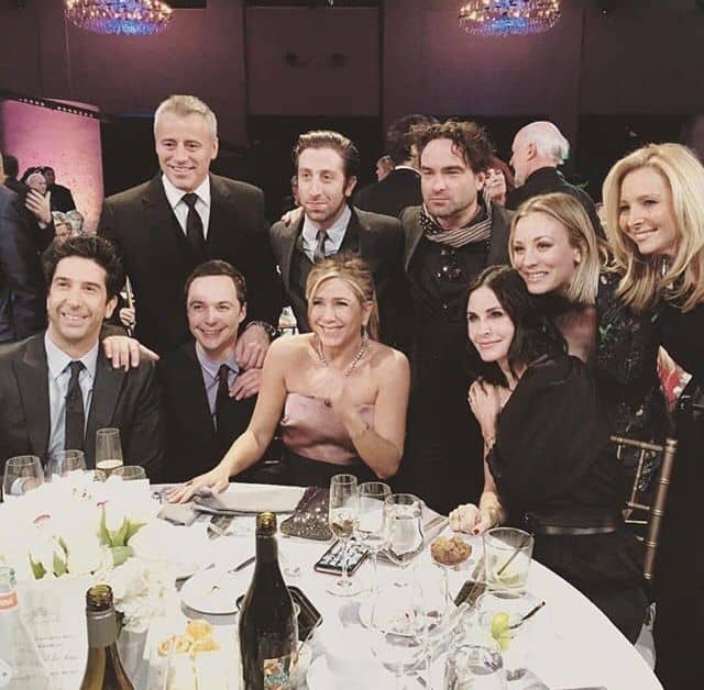 Various members of the cast of "Friends" and "The Big Bang Theory." If only the two shows could meet for just one episode.