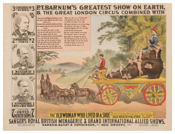 A Master Of Marketing, Barnum Always Insisted That Posters Be Spectacular In Appearance To Grab The Attention Of Passers By.