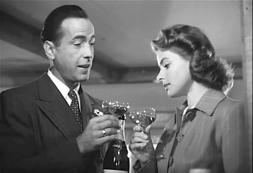 During the filming of Casablanca, actress Ingrid Bergman looked down on her co-star Humphrey Bogart.