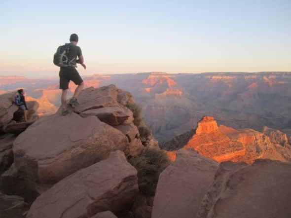 My friend Martin at Ooh-Aah Point on the South Kaibab Trail, Grand Canyon, taken on a rim-to-rim hike on October 1st.