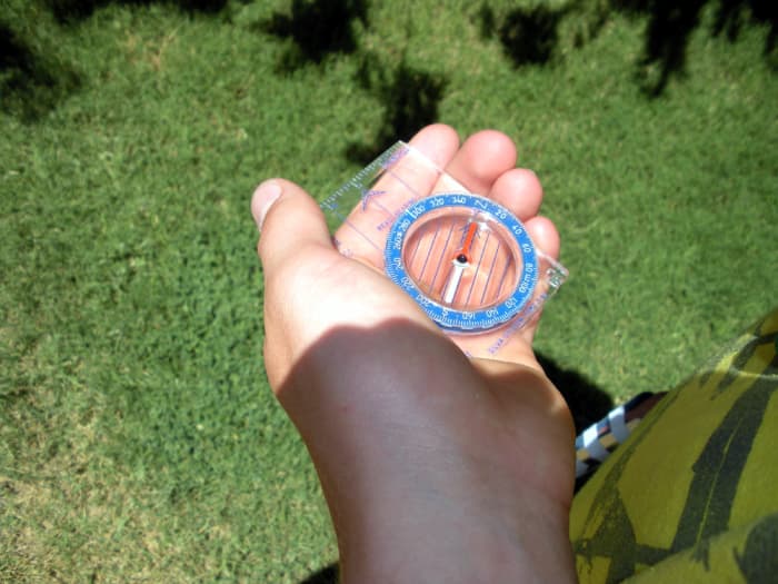 Final bearing points back at the start/finish marker. 2nd bearing of 172 degrees + 120 = 292 degrees final bearing.