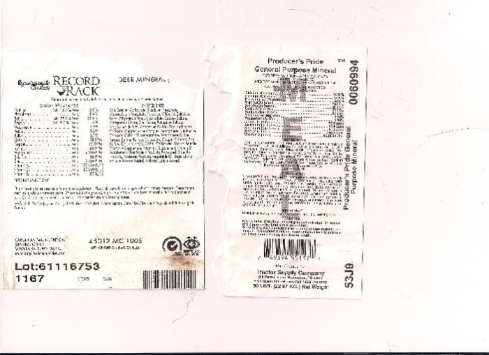 Here's a comparison of a mineral supplement intended for deer and a general mineral supplement for cattle, goats and sheep. You'll find very little difference other than price.