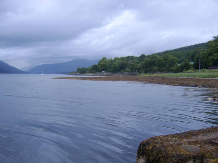 Daylight briefly brought some better weather at St Catherines but on this occasion, it wasn't to last (view is towards the unseen Head of Loch Fyne)