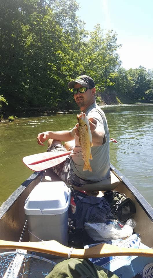 A reader sent me this photo after a successful days floating the Manistee River in Northern Michigan.